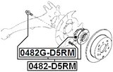 0482-D5RM - REAR WHEEL HUB