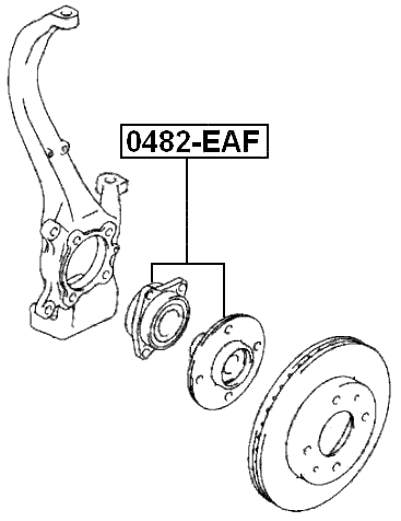 0482-EAF - FRONT WHEEL HUB