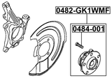 0482-GK1WMF - FRONT WHEEL HUB