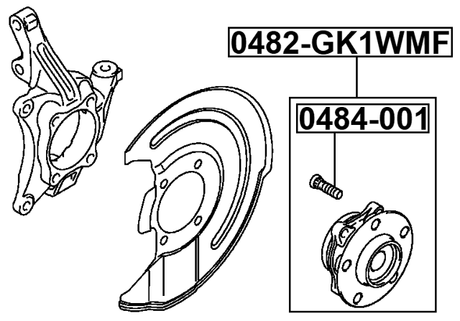 0482-GK1WMF - FRONT WHEEL HUB
