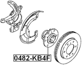 0482-KB4F - FRONT WHEEL HUB