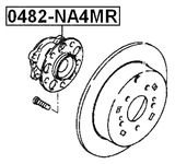 0482-NA4MR - REAR WHEEL HUB