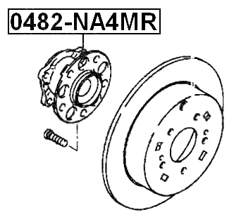 0482-NA4MR - REAR WHEEL HUB