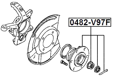 0482-V97F - FRONT WHEEL HUB