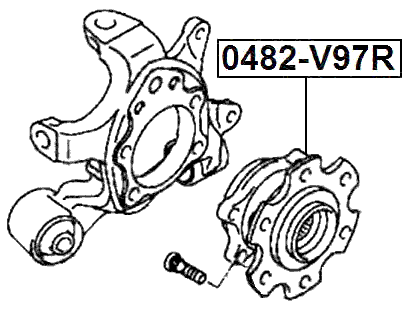 0482-V97R - REAR WHEEL HUB