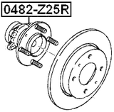 0482-Z25R - REAR WHEEL HUB