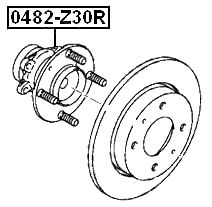 0482-Z30R - REAR WHEEL HUB