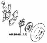 0482G-H41AF - FRONT WHEEL HUB