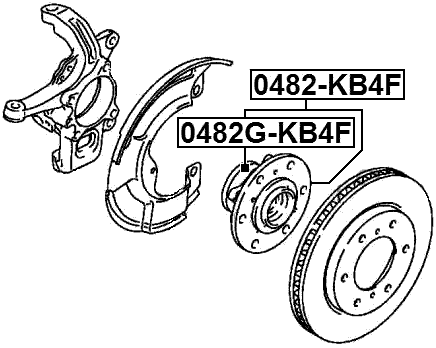0482G-KB4F - FRONT WHEEL HUB