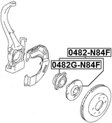 0482G-N84F - FRONT WHEEL HUB