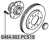 0484-002-PCS10 - WHEEL STUD PCS 10