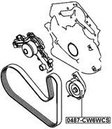 0487-CW6WCS - TENSION PULLEY