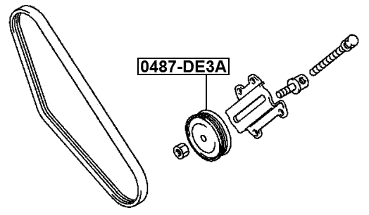0487-DE3A - TENSION PULLEY