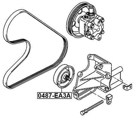 0487-EA3A - TENSION PULLEY