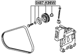 0487-K96W - PULLEY TENSIONER KIT