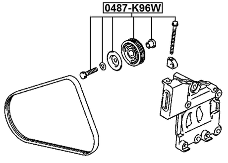 0487-K96W - PULLEY TENSIONER KIT