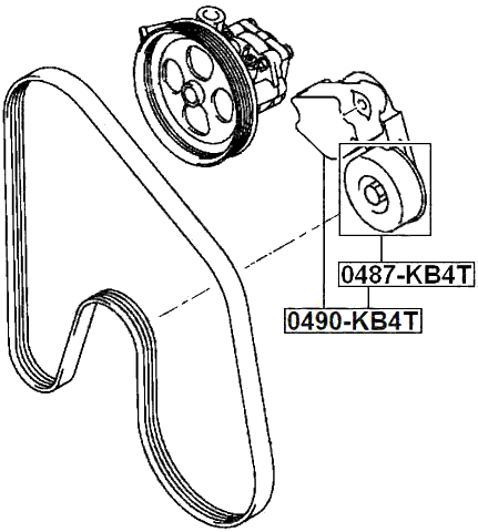 0487-KB4T - PULLEY TENSIONER KIT