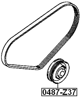 0487-Z37 - TENSION PULLEY