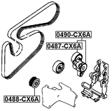 0488-CX6A - PULLEY IDLER