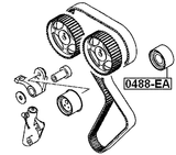 0488-EA - PULLEY IDLER TIMING BELT