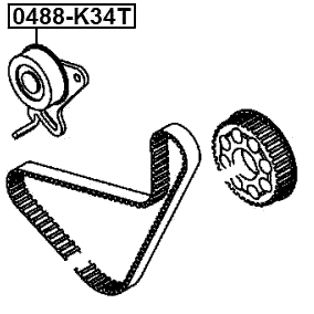 0488-K34T - PULLEY IDLER TIMING BELT