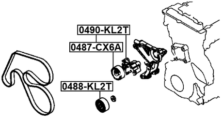0490-KL2T - BELT TENSIONER