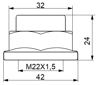 0498-NHUB01 - WHEEL HUB NUT