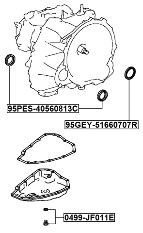 0499-JF011E - OIL CASING DRAIN PLUG (WITH O-RING)