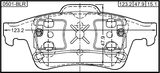 0501-BLR - PAD KIT, DISC BRAKE, REAR (WITH ANTI-RATTLE SPRING)