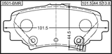0501-BMR - PAD KIT, DISC BRAKE, REAR