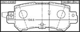 0501-CX5R - PAD KIT, DISC BRAKE, REAR