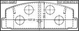 0501-GGR - PAD KIT, DISC BRAKE, REAR