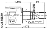 0511-M320ATLH - INNER CV JOINT LEFT 23X35X26