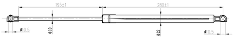 05117-004 - BOOT GAS STRUT L494/685N