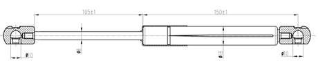 05117-006 - BOOT GAS STRUT L273/530N