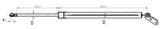 05117-007LH - TAILGATE GAS STRUT LEFT (WITH BRACKET) L530/525N