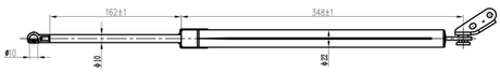 05117-007RH - TAILGATE GAS STRUT RIGHT (WITH BRACKET) L530/525N