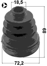0515-BKT - BOOT INNER CV JOINT KIT 72.5X89X18.5