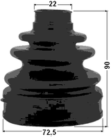 0515-BL - BOOT INNER CV JOINT KIT 72.5X90X22