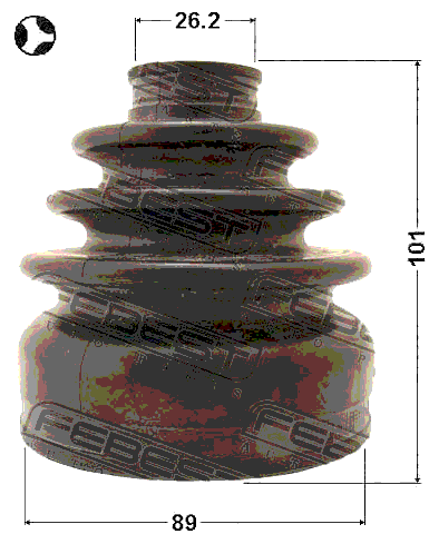 0515-CX7T - BOOT INNER CV JOINT KIT 89X101X26.2