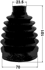 0517P-M2 - BOOT OUTER CV JOINT KIT PVC 70X101X23.5