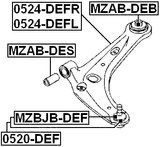 0520-DEF - BALL JOINT FRONT LOWER ARM