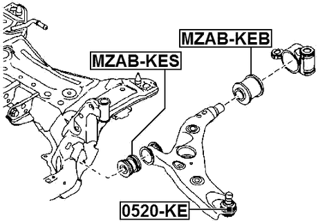 0520-KE - BALL JOINT FRONT LOWER ARM