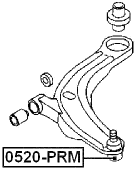 0520-PRM - BALL JOINT FRONT LOWER ARM