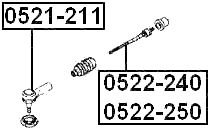 0521-211 - STEERING TIE ROD END
