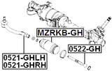 0521-GHLH - STEERING TIE ROD END LEFT