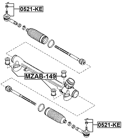 0521-KE - STEERING TIE ROD END