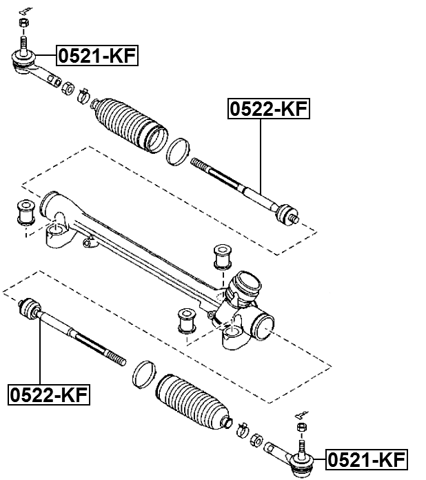 0521-KF - STEERING TIE ROD END