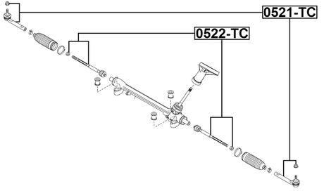 0521-TC - STEERING TIE ROD END