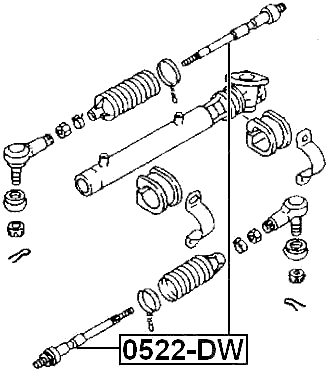 0522-DW - STEERING TIE ROD
